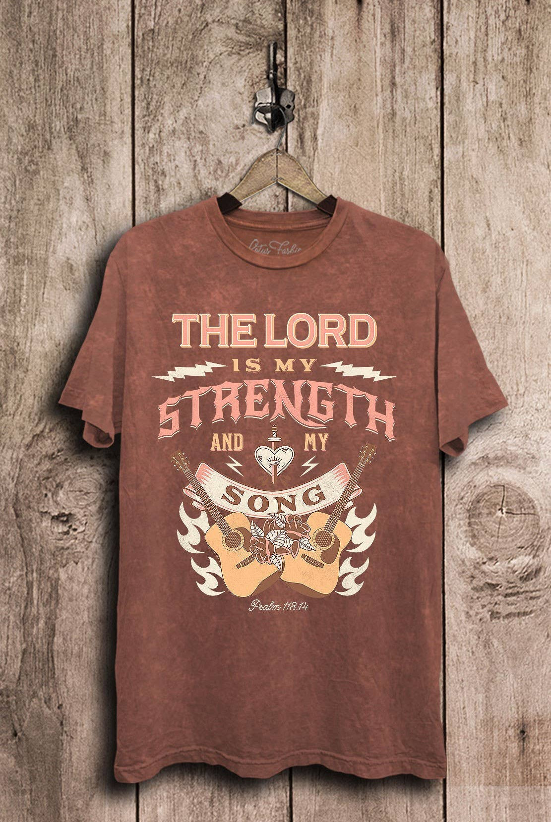 The Lord Is My Strength Graphic Top-Lotus Fashion Collection-Stuffology - Where Vintage Meets Modern, A Boutique for Real Women in Crosbyton, TX