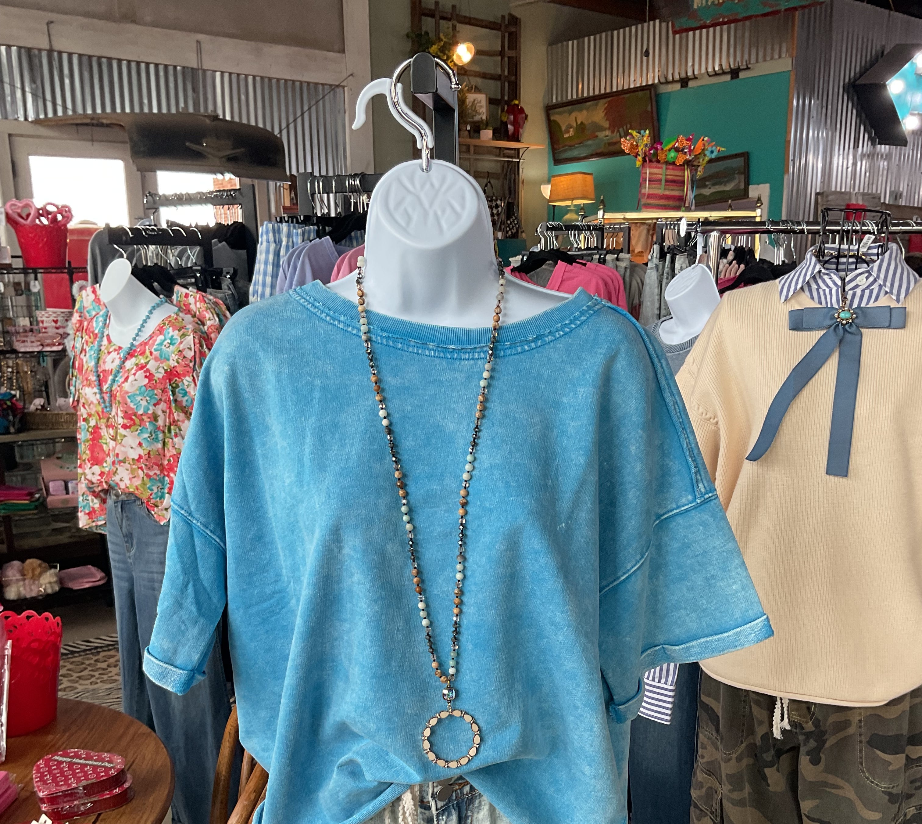 Acid Wash French Terry Top-TOP-ZENANA-Stuffology - Where Vintage Meets Modern, A Boutique for Real Women in Crosbyton, TX