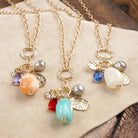 Desert Bloom – Long Cluster Charm Necklace-Necklaces-PennyLine inc-Stuffology - Where Vintage Meets Modern, A Boutique for Real Women in Crosbyton, TX