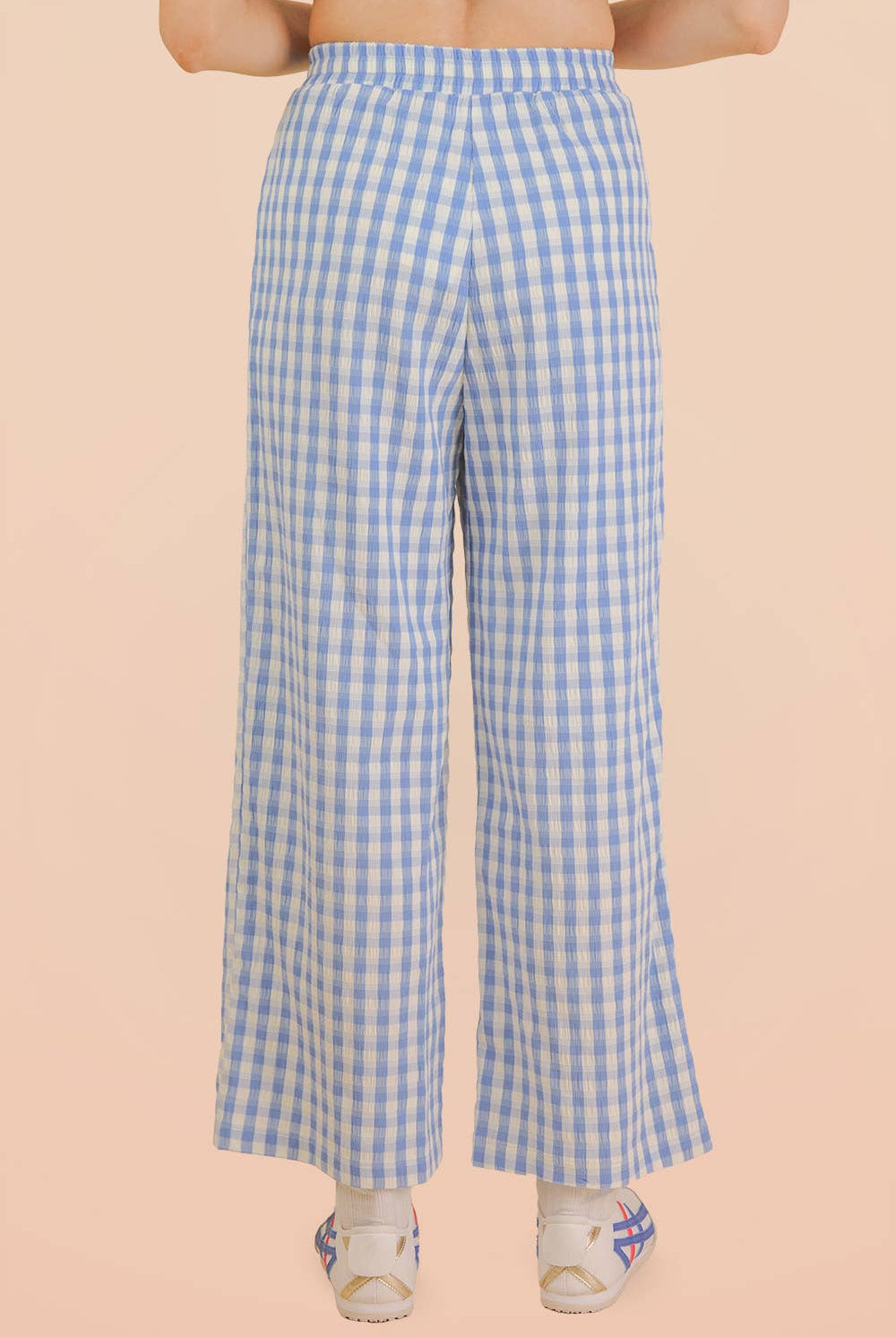 Elastic Waist Checkered Casual Pants-Pants-VERY J-Stuffology - Where Vintage Meets Modern, A Boutique for Real Women in Crosbyton, TX