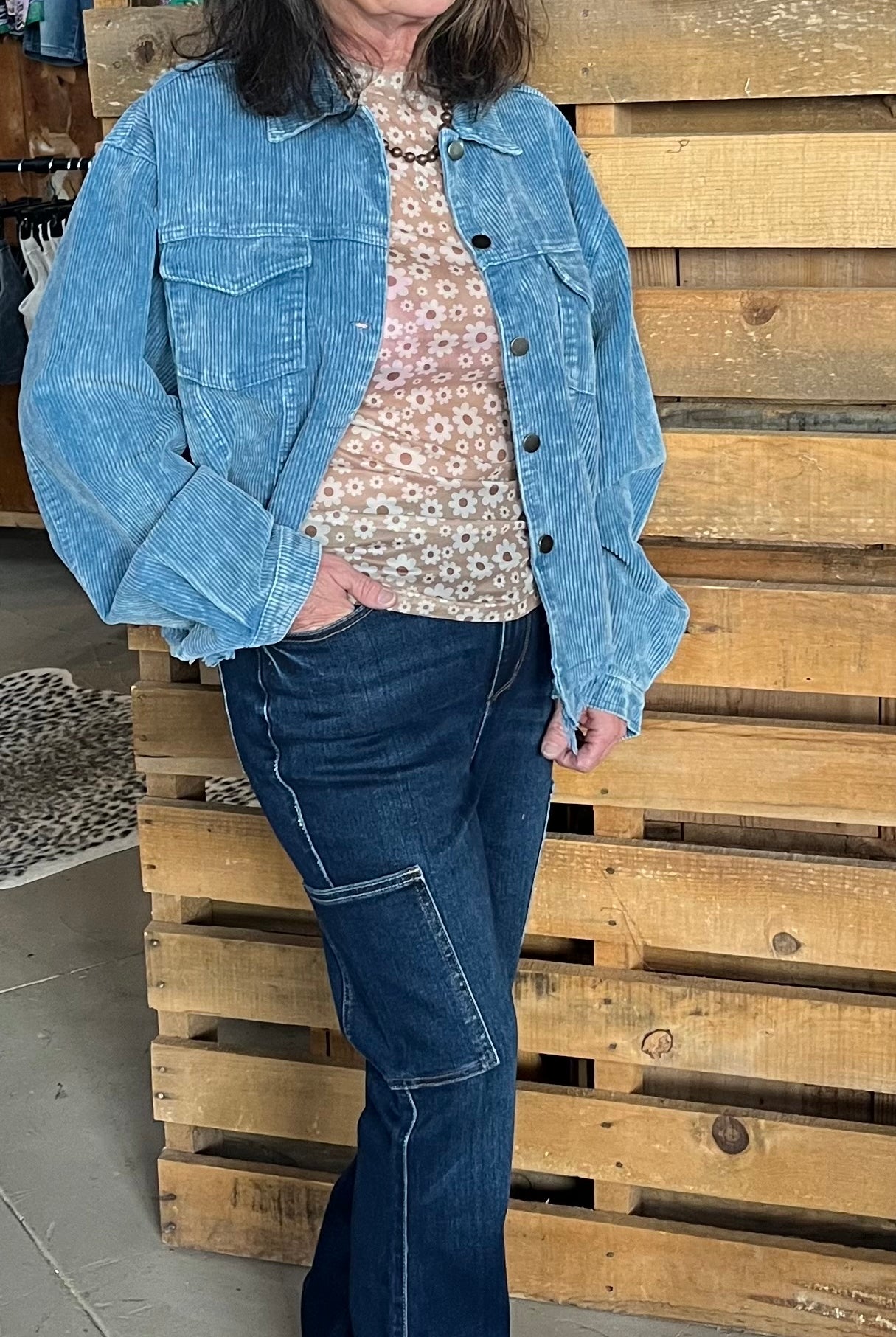 Retro Brown Mesh Top /Stuffology Boutique-MESH TOP-Turquoise Haven-Stuffology - Where Vintage Meets Modern, A Boutique for Real Women in Crosbyton, TX