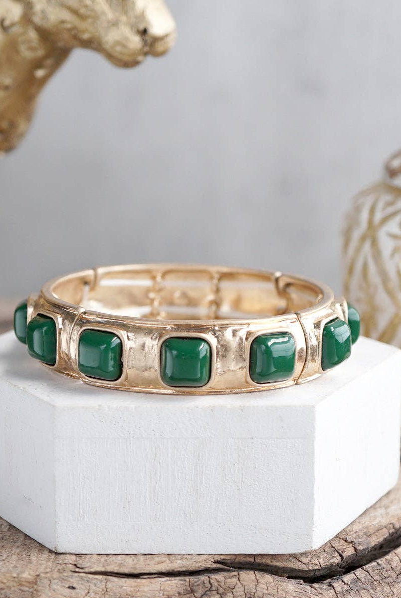 Eternal Glow – Eternity Stretchy Bangle with Cabochons or Pearls-PennyLine inc-Stuffology - Where Vintage Meets Modern, A Boutique for Real Women in Crosbyton, TX