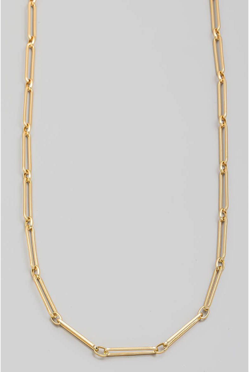 Long Oval Chain Toggle Necklace | Stuffology Boutique-Necklaces-The Looks by Fame Accessories-Stuffology - Where Vintage Meets Modern, A Boutique for Real Women in Crosbyton, TX