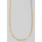 Long Oval Chain Toggle Necklace | Stuffology Boutique-Necklaces-The Looks by Fame Accessories-Stuffology - Where Vintage Meets Modern, A Boutique for Real Women in Crosbyton, TX