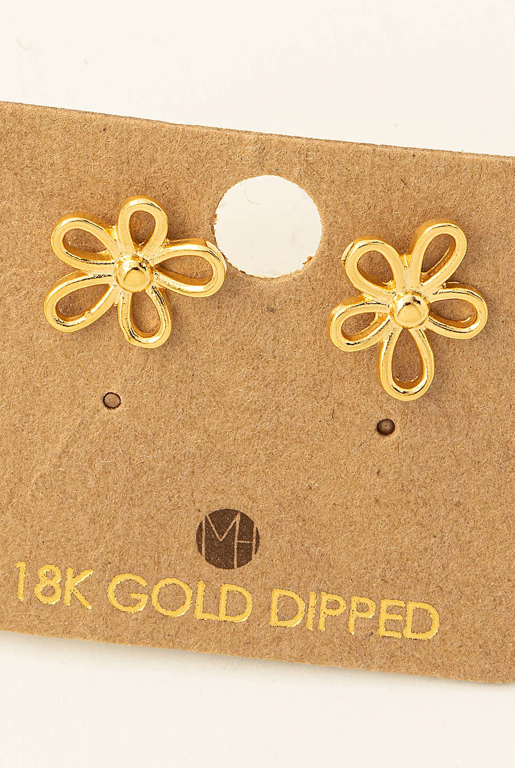 Flower Outline Stud Earrings /Stuffology Boutique-Earrings-Fame Accessories-Stuffology - Where Vintage Meets Modern, A Boutique for Real Women in Crosbyton, TX