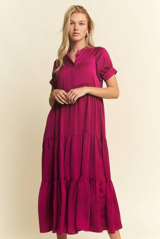 SHORT SLEEVE RUBY MAXI DRESSES-JADE BY JANE-Stuffology - Where Vintage Meets Modern, A Boutique for Real Women in Crosbyton, TX