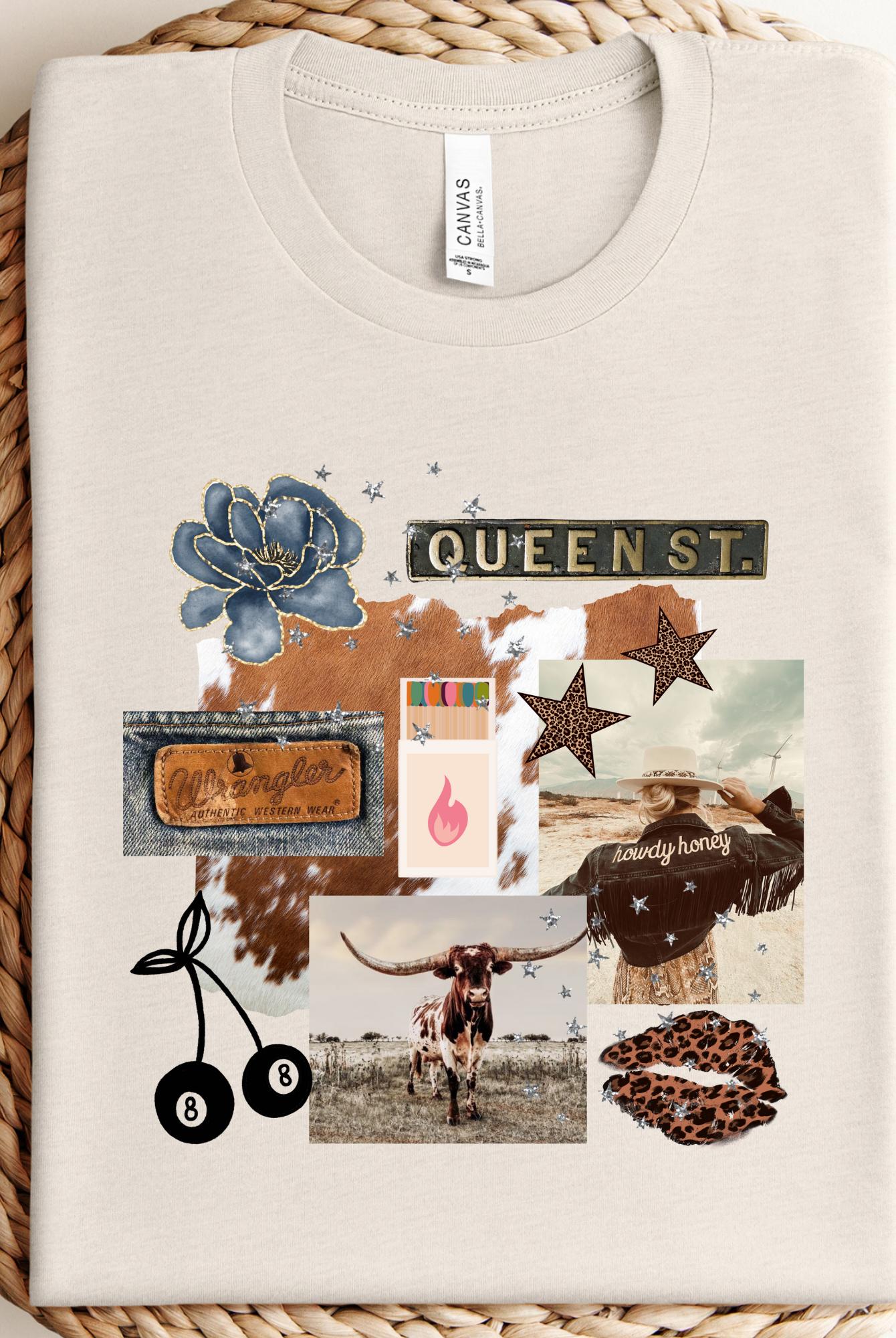Western Collage Graphic Tee-Willow Poppy-Stuffology - Where Vintage Meets Modern, A Boutique for Real Women in Crosbyton, TX
