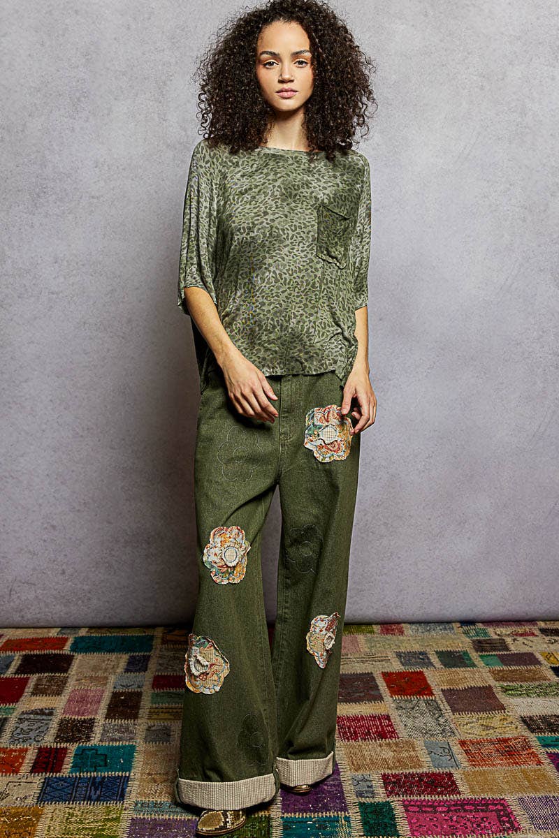 Leopard Short Sleeve Tee-Pol Clothing-Stuffology - Where Vintage Meets Modern, A Boutique for Real Women in Crosbyton, TX