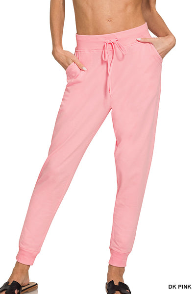 Cotton Jogger Pants-Pants-Zenana-Stuffology - Where Vintage Meets Modern, A Boutique for Real Women in Crosbyton, TX