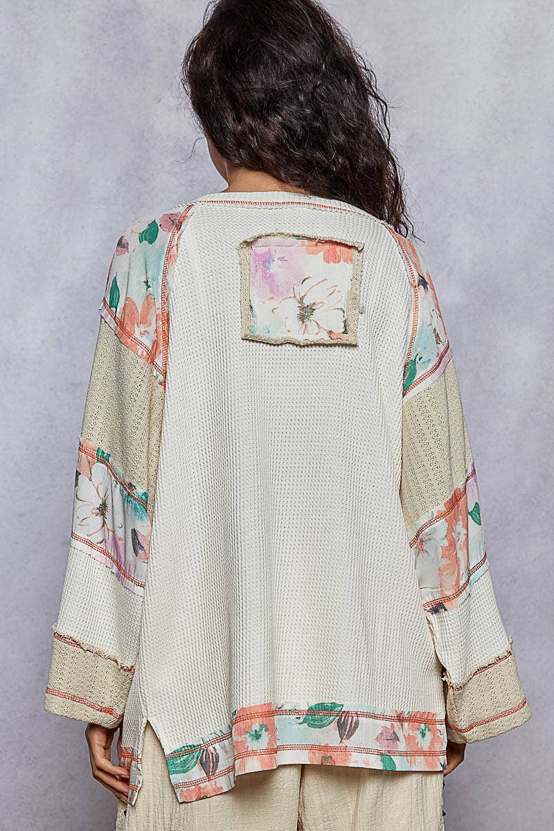 POL Clothing - Peace Sign Top-Pullover Top-Pol Clothing-Stuffology - Where Vintage Meets Modern, A Boutique for Real Women in Crosbyton, TX