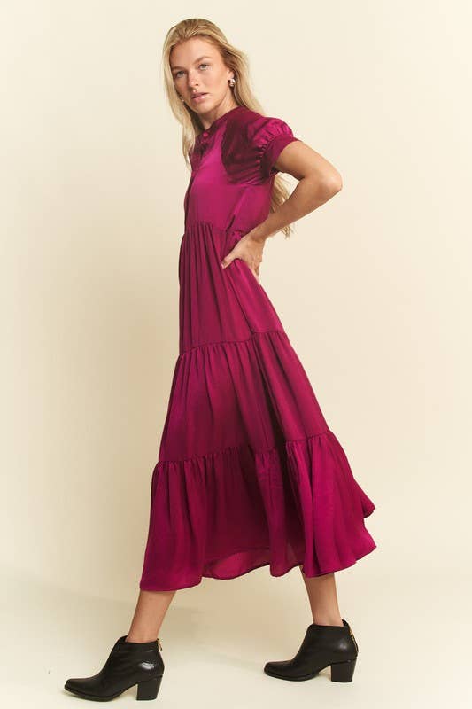 SHORT SLEEVE RUBY MAXI DRESSES-JADE BY JANE-Stuffology - Where Vintage Meets Modern, A Boutique for Real Women in Crosbyton, TX