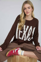 TEXAS CHUNKY KNIT LONG SLEEVE PULLOVER SWEATER-Sweaters-J.O.A-Stuffology - Where Vintage Meets Modern, A Boutique for Real Women in Crosbyton, TX