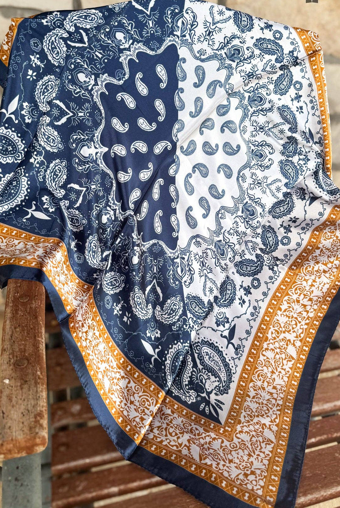 Texas Blues Wild Rag-Wild Rags-Stuffology Boutique-Stuffology - Where Vintage Meets Modern, A Boutique for Real Women in Crosbyton, TX