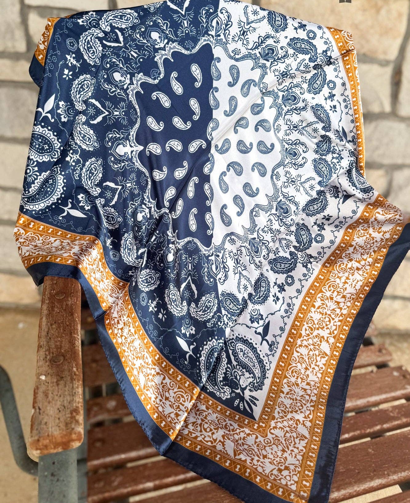 Texas Blues Wild Rag-Wild Rags-Stuffology Boutique-Stuffology - Where Vintage Meets Modern, A Boutique for Real Women in Crosbyton, TX