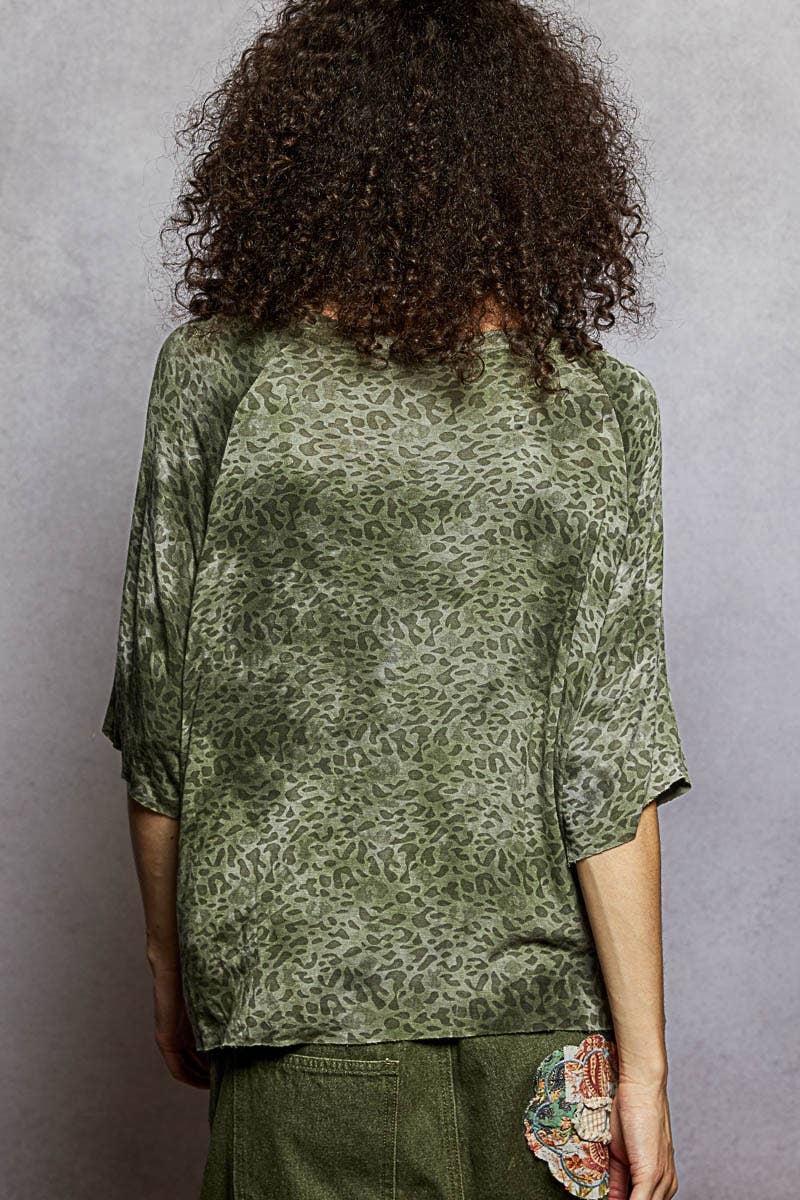 Leopard Short Sleeve Tee-Pol Clothing-Stuffology - Where Vintage Meets Modern, A Boutique for Real Women in Crosbyton, TX