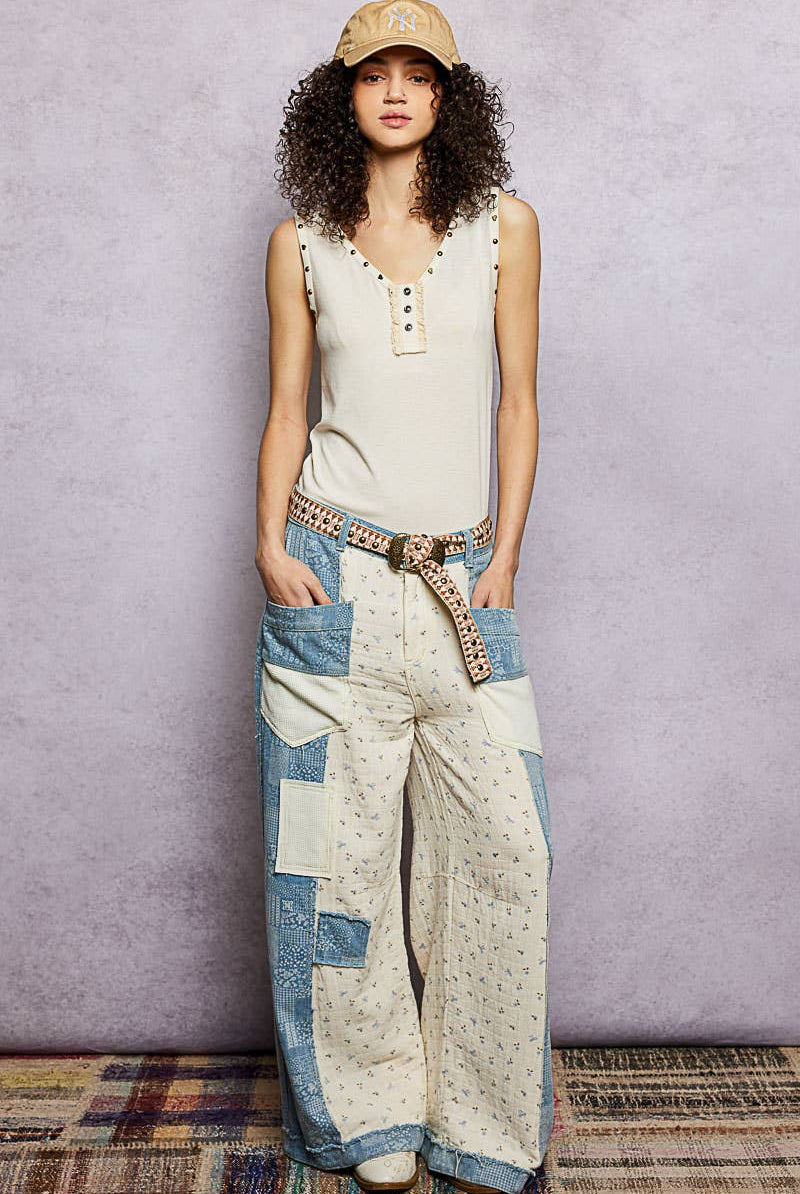 Metal Buckle Studded Western Boho Belt-BELT-Pol Clothing-Stuffology - Where Vintage Meets Modern, A Boutique for Real Women in Crosbyton, TX
