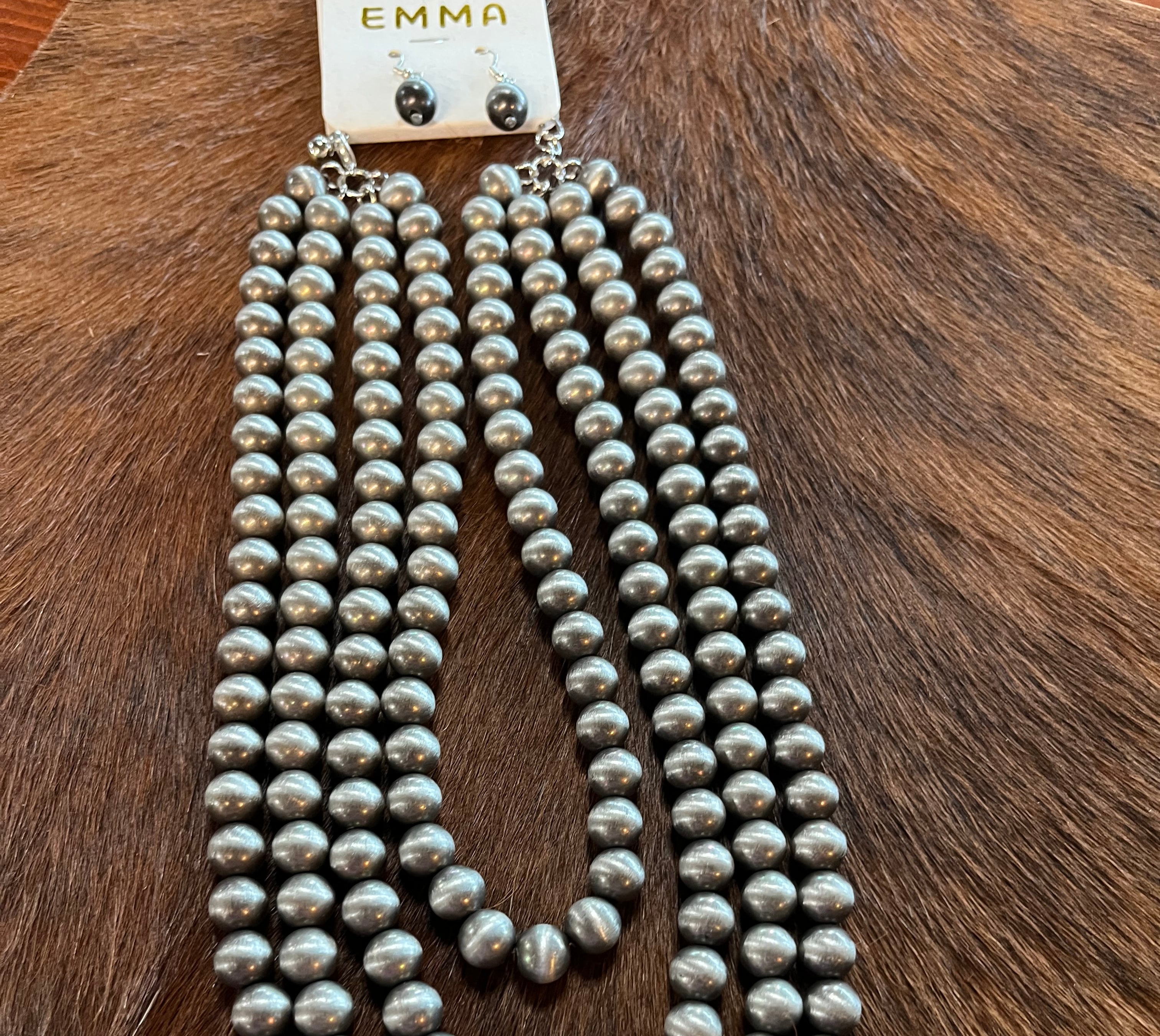 4-strand beaded necklace | Stuffology Boutique-Necklaces-Stuffology Boutique-Stuffology - Where Vintage Meets Modern, A Boutique for Real Women in Crosbyton, TX