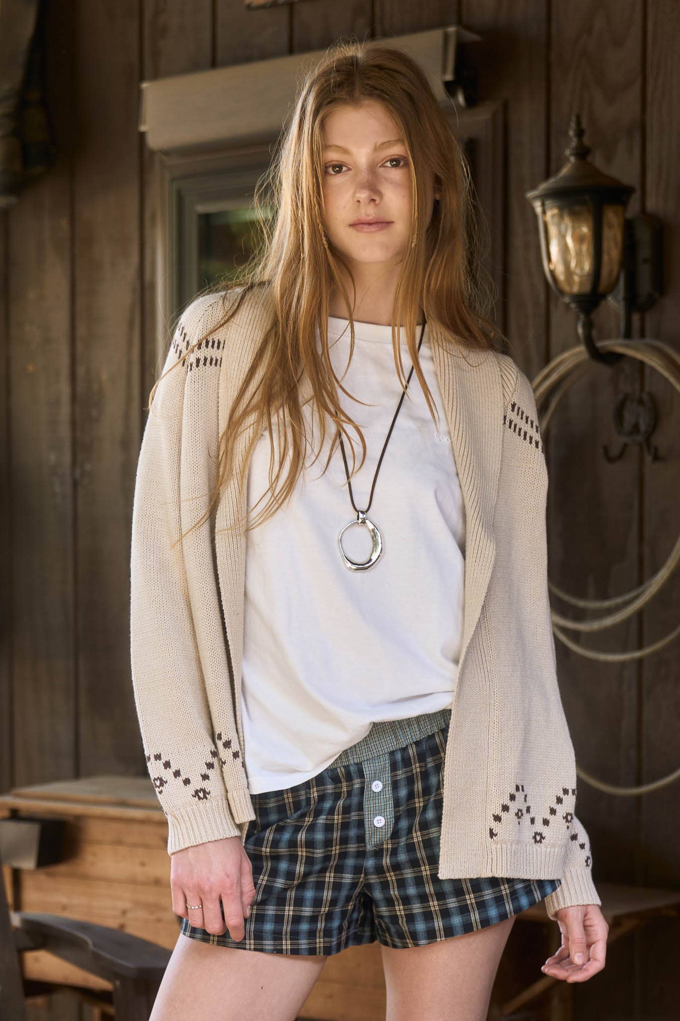 HORSE JACQUARD SHAWL KNIT CARDIGAN-Sweater Cardigan-J.O.A-Stuffology - Where Vintage Meets Modern, A Boutique for Real Women in Crosbyton, TX