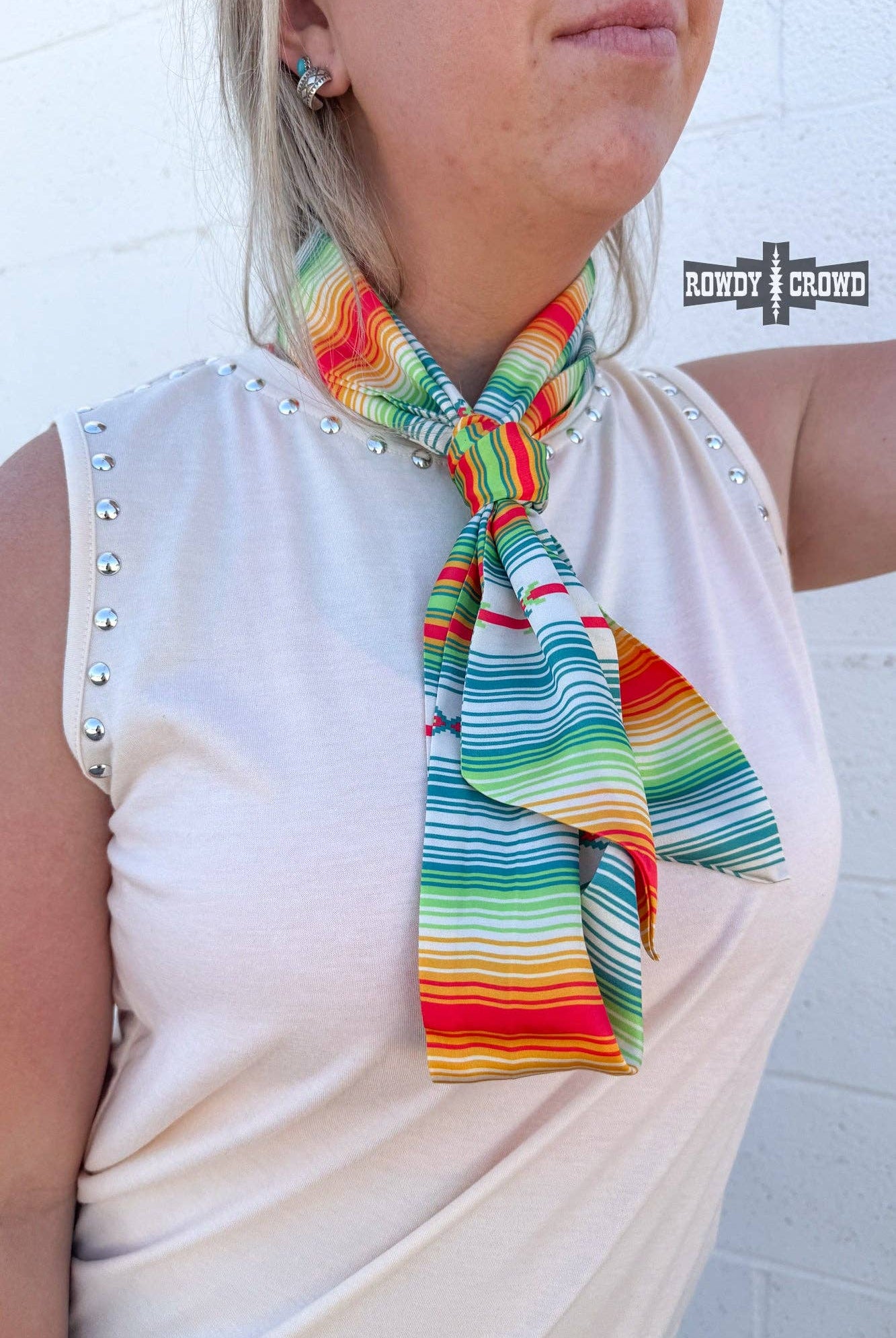 Serape Stripes Long Scarf-Stuffology Boutique-Stuffology - Where Vintage Meets Modern, A Boutique for Real Women in Crosbyton, TX