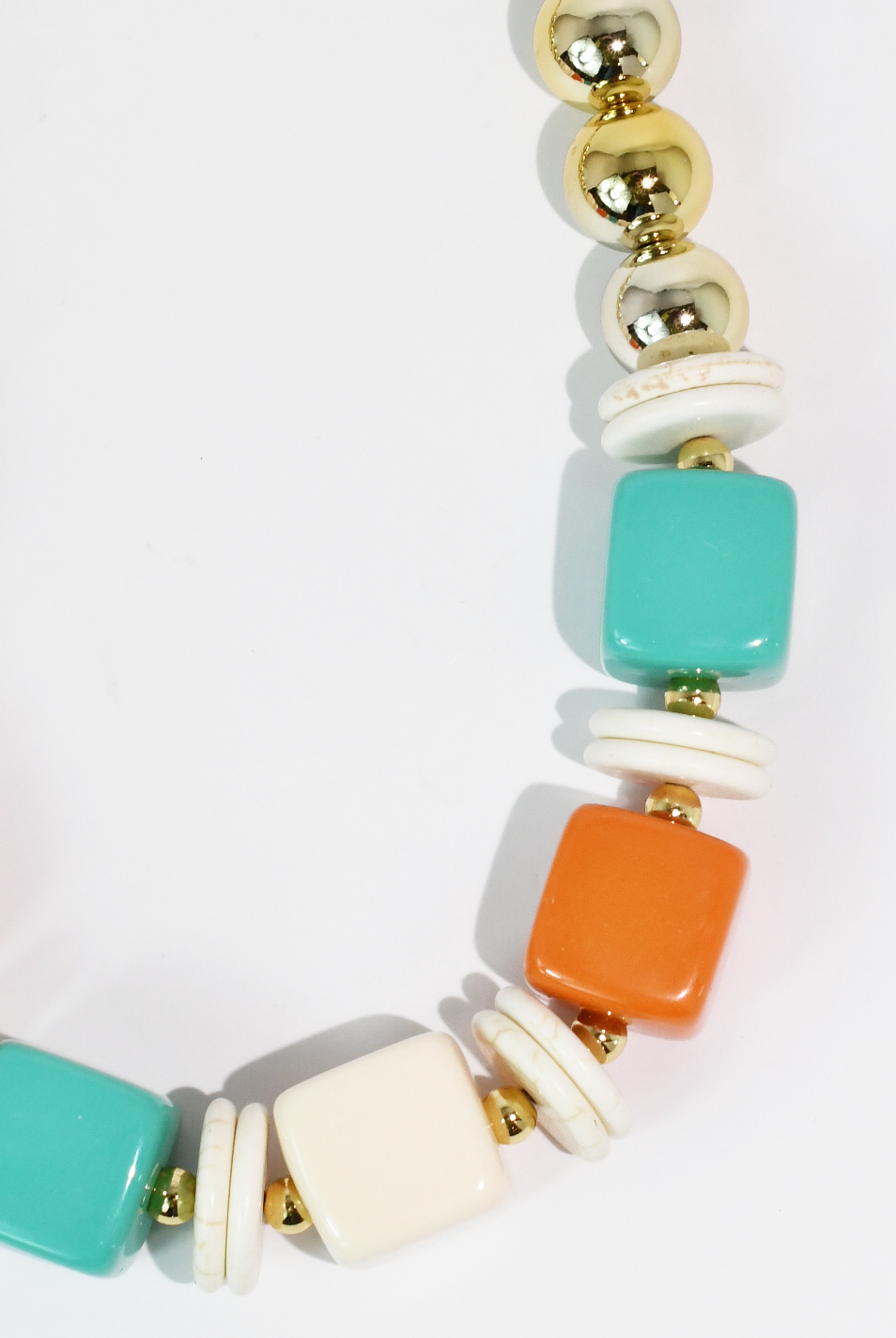 Colorblock Cutie Necklace-Necklaces-Treasure Jewels Inc.-Stuffology - Where Vintage Meets Modern, A Boutique for Real Women in Crosbyton, TX