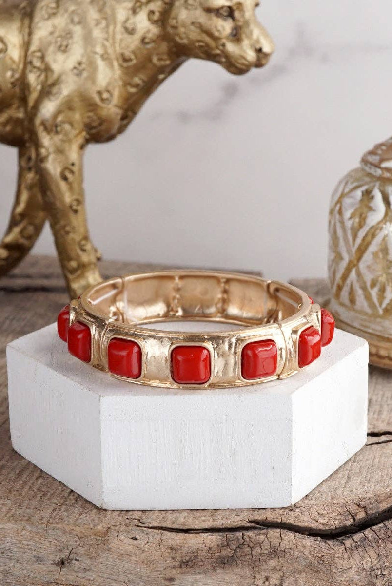 Eternal Glow – Eternity Stretchy Bangle with Cabochons or Pearls-PennyLine inc-Stuffology - Where Vintage Meets Modern, A Boutique for Real Women in Crosbyton, TX