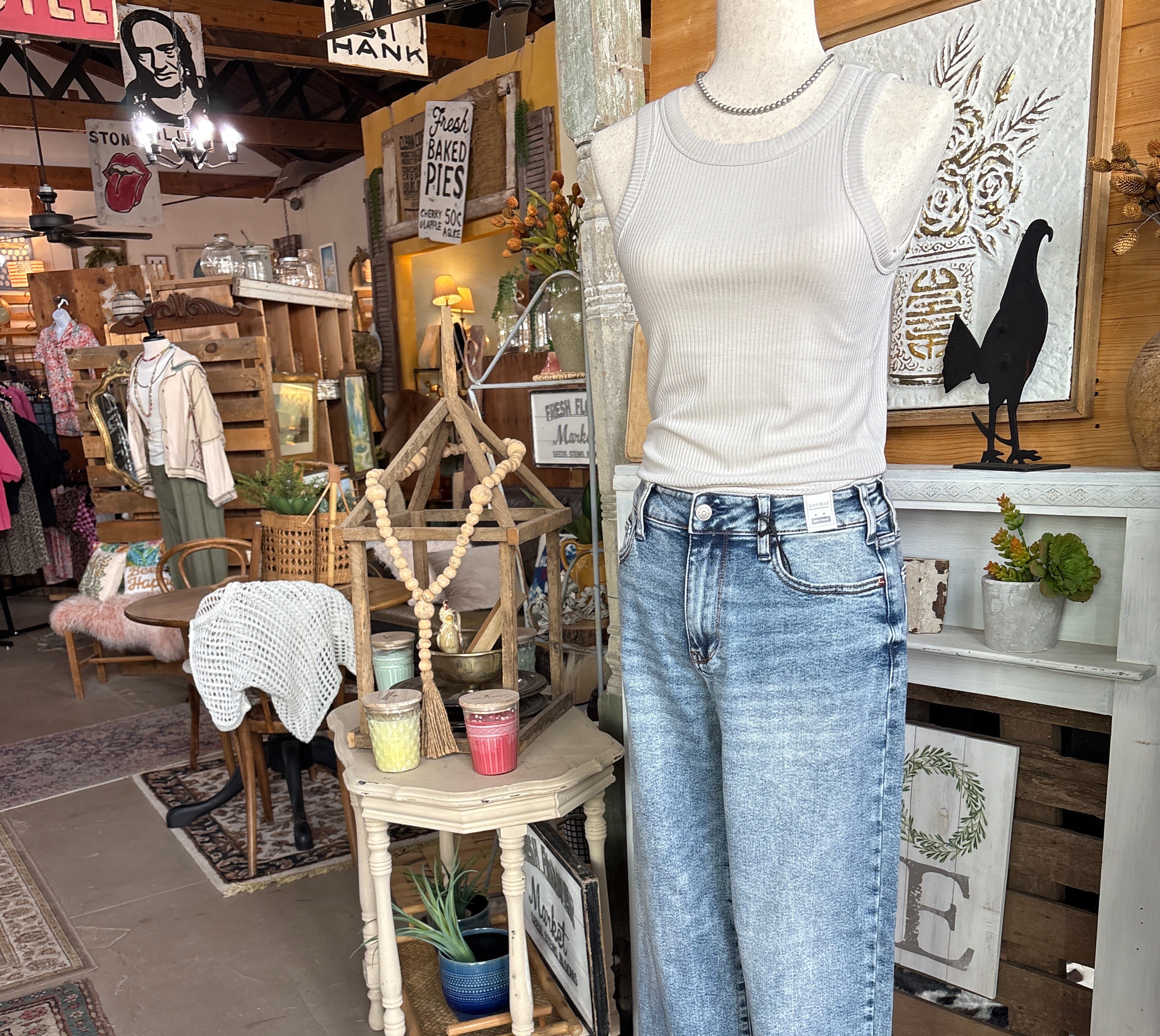 Judy Blue High Waist Baggy Fit Jeans-JUDY BLUE-Stuffology - Where Vintage Meets Modern, A Boutique for Real Women in Crosbyton, TX