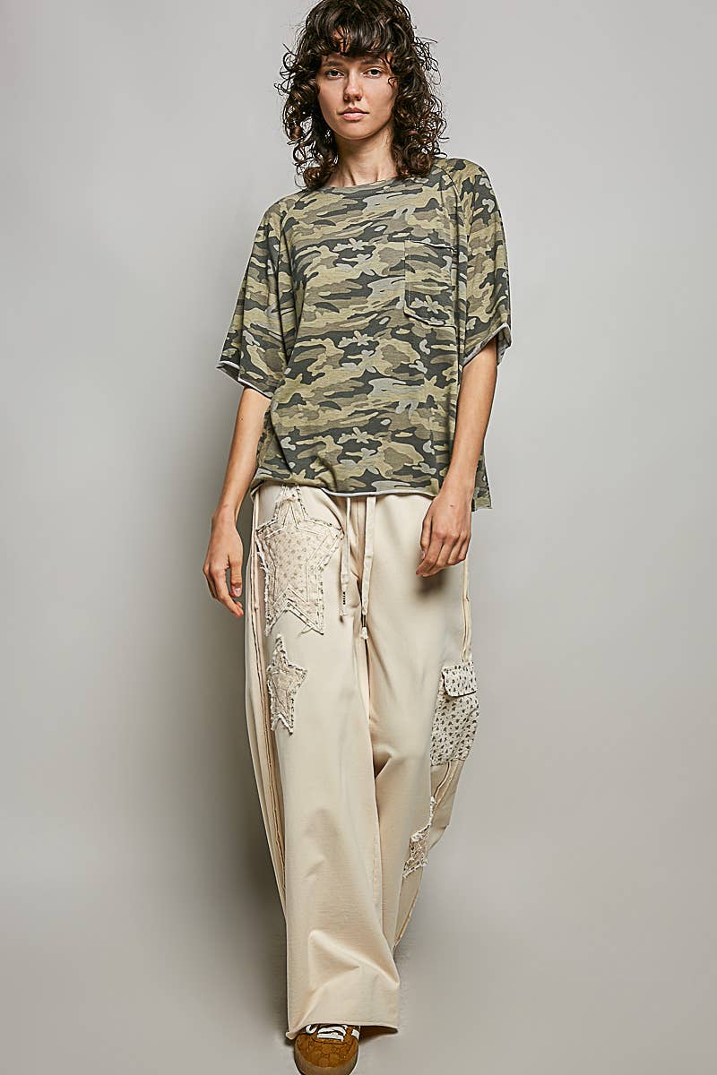 POL Clothing Vintage Washed Relaxed Fit Camo Tee-Tees-Pol Clothing-Stuffology - Where Vintage Meets Modern, A Boutique for Real Women in Crosbyton, TX