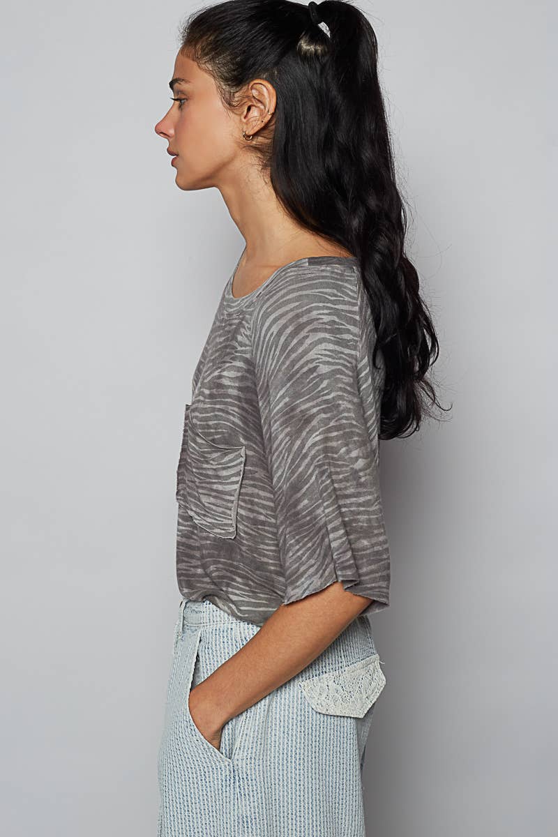 Leopard Short Sleeve Tee-Pol Clothing-Stuffology - Where Vintage Meets Modern, A Boutique for Real Women in Crosbyton, TX