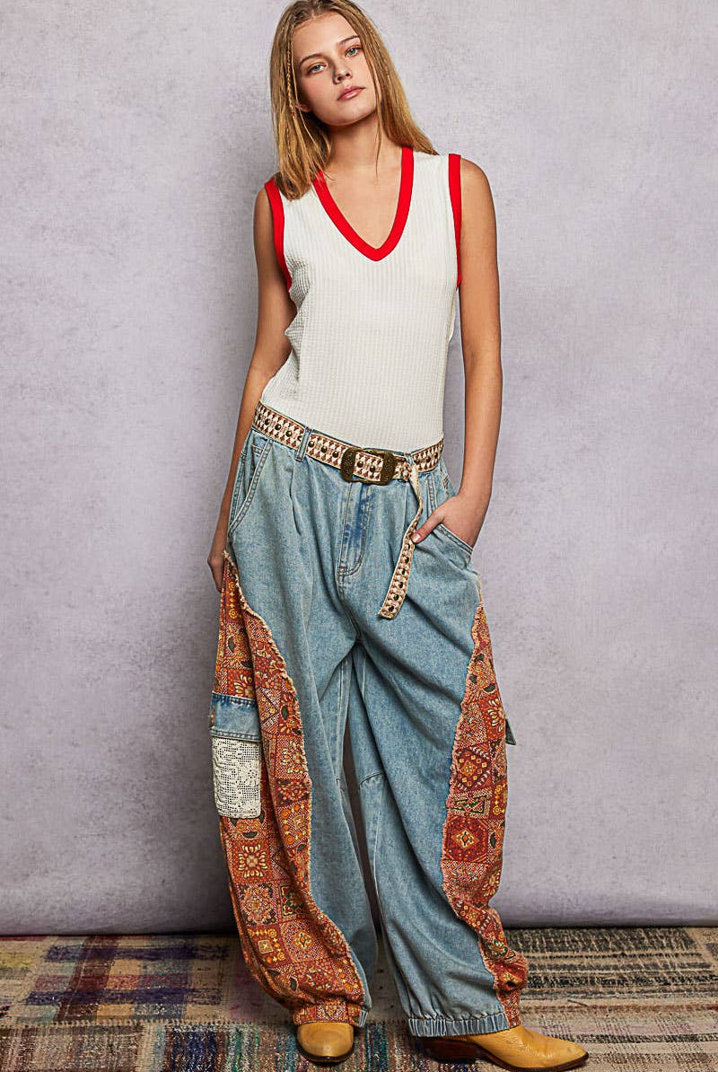 Metal Buckle Studded Western Boho Belt-BELT-Pol Clothing-Stuffology - Where Vintage Meets Modern, A Boutique for Real Women in Crosbyton, TX