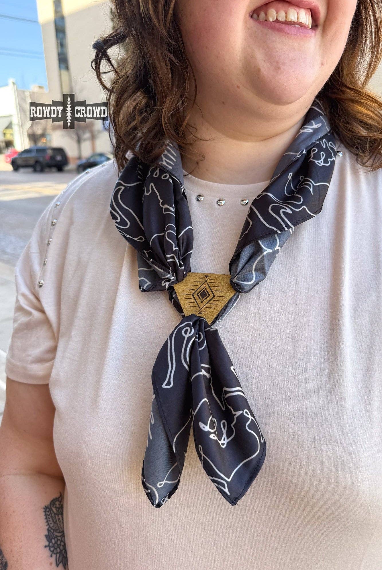 Cowboy Way Scarf Slides-Wild Rag Slide-Stuffology Boutique-Stuffology - Where Vintage Meets Modern, A Boutique for Real Women in Crosbyton, TX