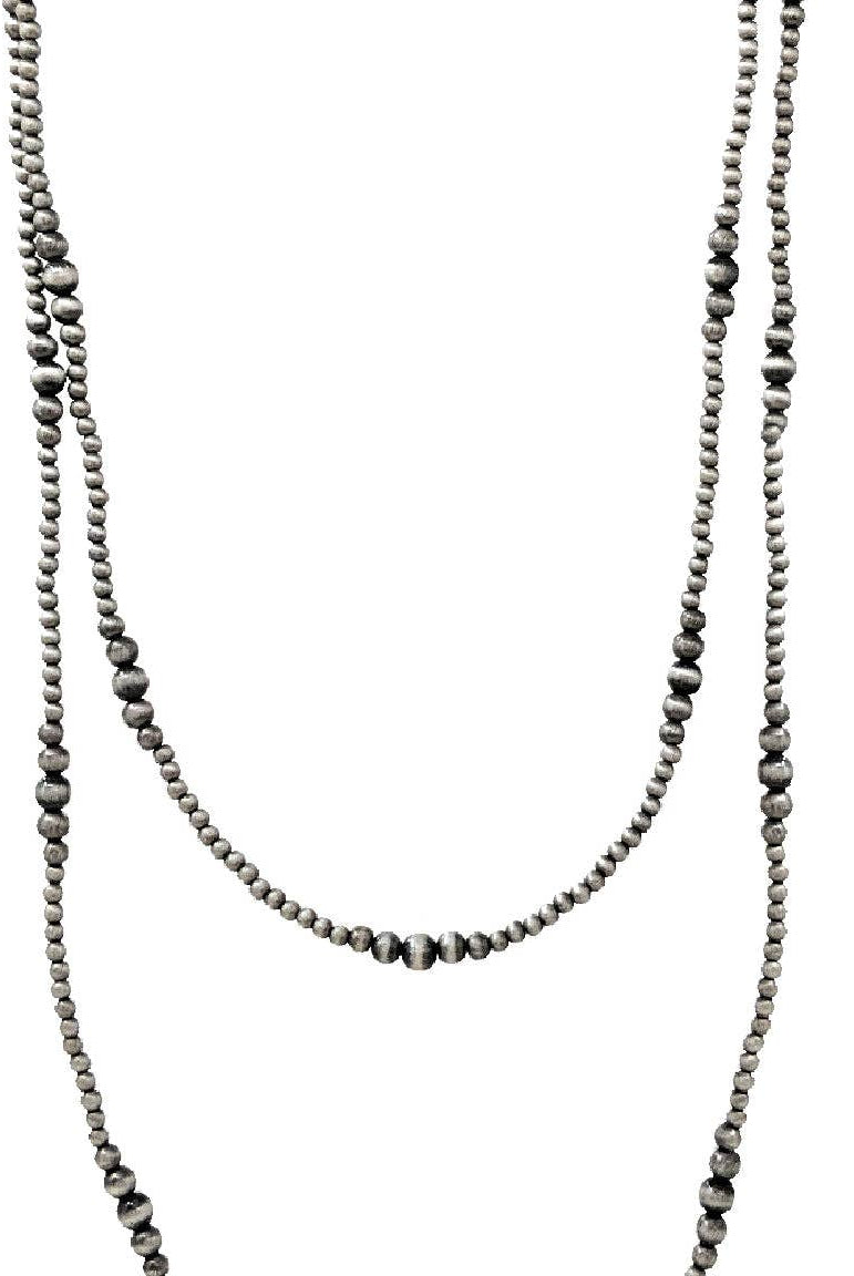 Navajo Beads Versatile Long 60 inch Necklace-Necklaces-Lunar Deer-Stuffology - Where Vintage Meets Modern, A Boutique for Real Women in Crosbyton, TX