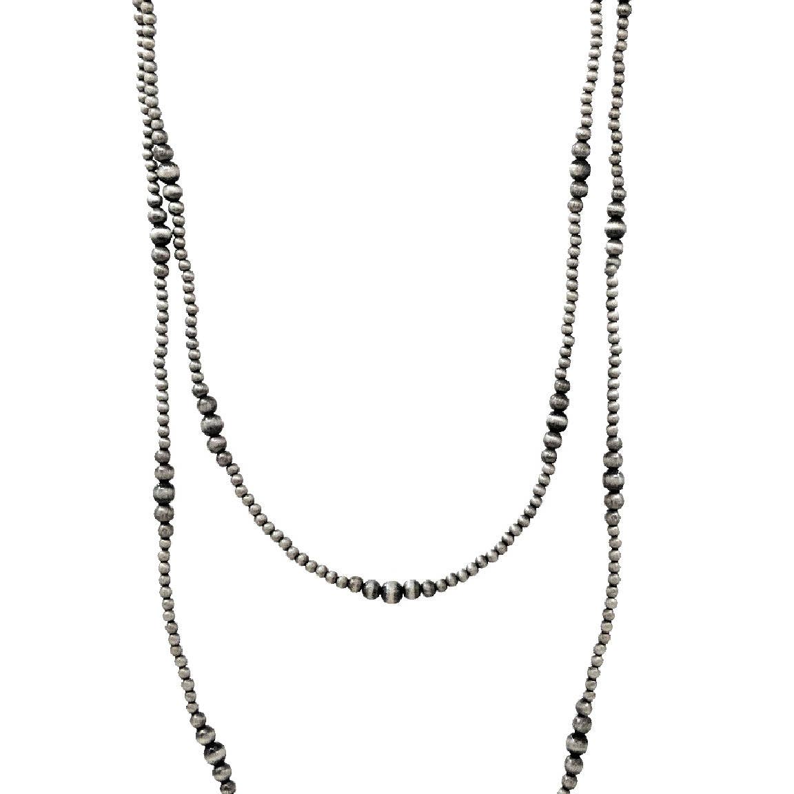 Navajo Beads Versatile Long 60 inch Necklace-Lunar Deer-Stuffology - Where Vintage Meets Modern, A Boutique for Real Women in Crosbyton, TX