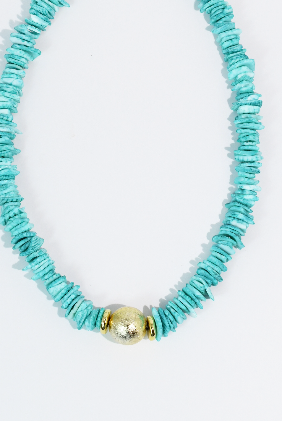 Turquoise Coast Beaded Necklace-Necklaces-Treasure Jewels Inc.-Stuffology - Where Vintage Meets Modern, A Boutique for Real Women in Crosbyton, TX