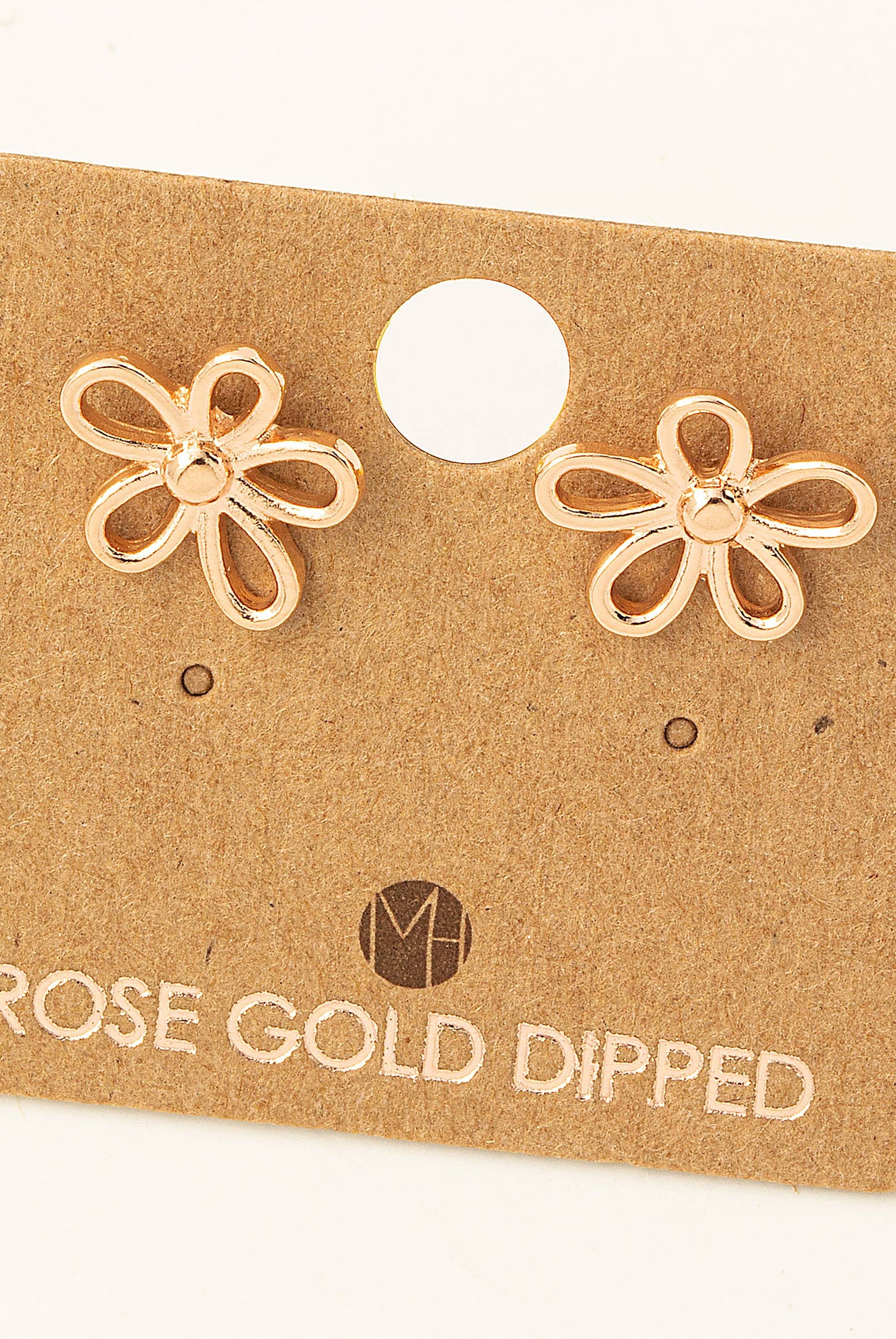 Flower Outline Stud Earrings /Stuffology Boutique-Earrings-Fame Accessories-Stuffology - Where Vintage Meets Modern, A Boutique for Real Women in Crosbyton, TX
