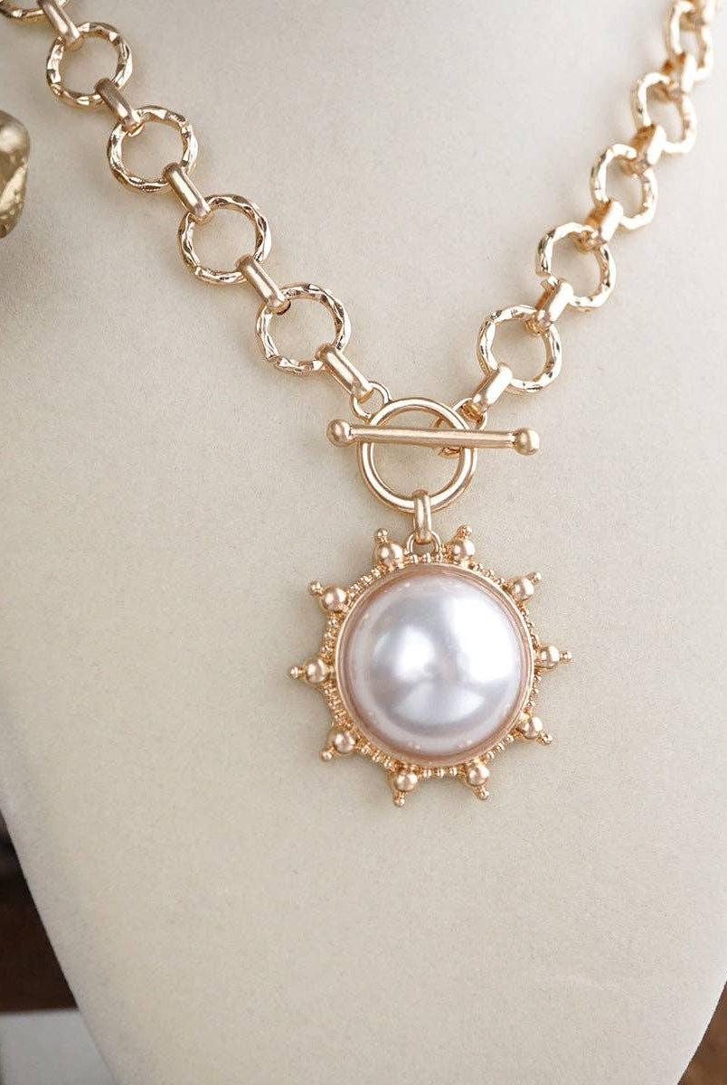 Suncrest Duo – Toggle Charm Chain Necklace-PennyLine inc-Stuffology - Where Vintage Meets Modern, A Boutique for Real Women in Crosbyton, TX
