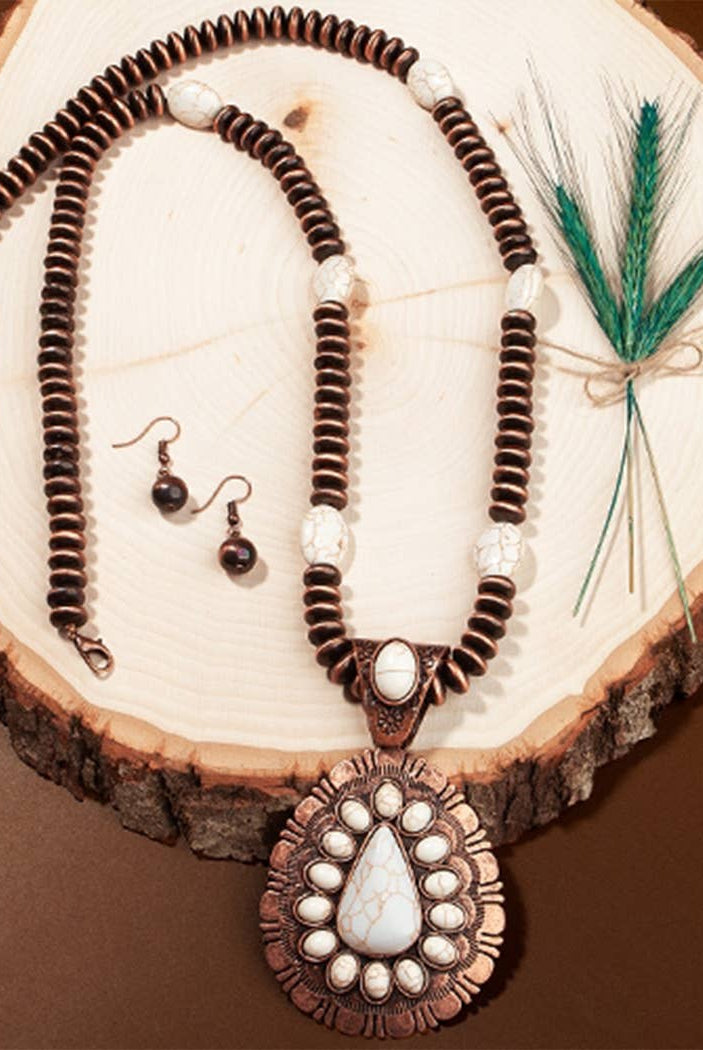 Squash Blossom Necklace-Necklaces-Your Fashion Wholesale-Stuffology - Where Vintage Meets Modern, A Boutique for Real Women in Crosbyton, TX
