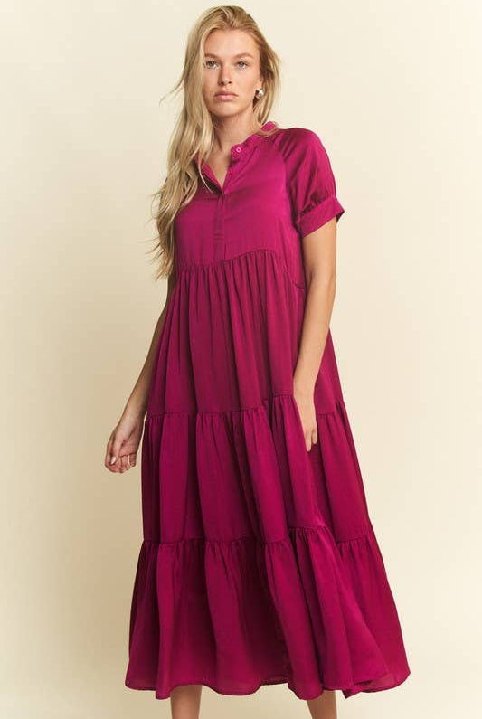 SHORT SLEEVE RUBY MAXI DRESSES-JADE BY JANE-Stuffology - Where Vintage Meets Modern, A Boutique for Real Women in Crosbyton, TX