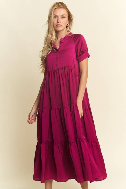 SHORT SLEEVE RUBY MAXI DRESSES-JADE BY JANE-Stuffology - Where Vintage Meets Modern, A Boutique for Real Women in Crosbyton, TX