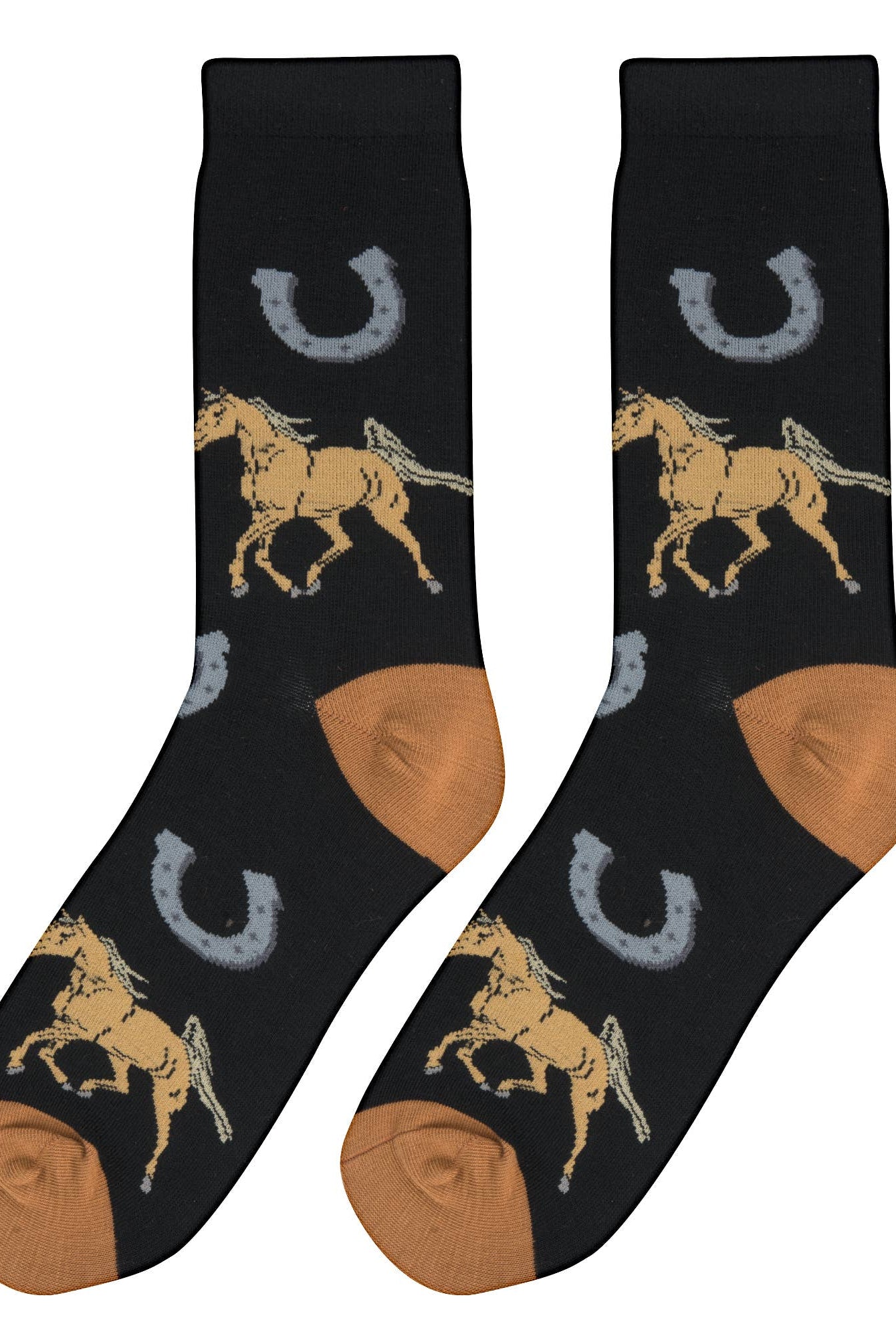 Crazy Socks - Womens Crew - Horses | Stuffology Boutique-Socks-Crazy Socks-Stuffology - Where Vintage Meets Modern, A Boutique for Real Women in Crosbyton, TX