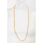 Textured Clip Chain Link Long Necklace | Stuffology Boutique-Necklaces-The Looks by Fame Accessories-Stuffology - Where Vintage Meets Modern, A Boutique for Real Women in Crosbyton, TX