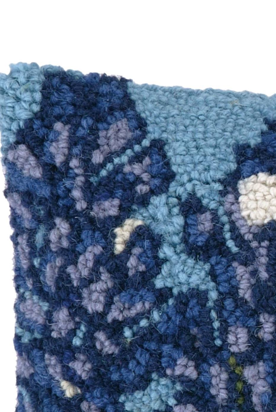 TEXAS BLUE BONNET HOOK PILLOW-throw pillow-Stuffology Boutique-Stuffology - Where Vintage Meets Modern, A Boutique for Real Women in Crosbyton, TX