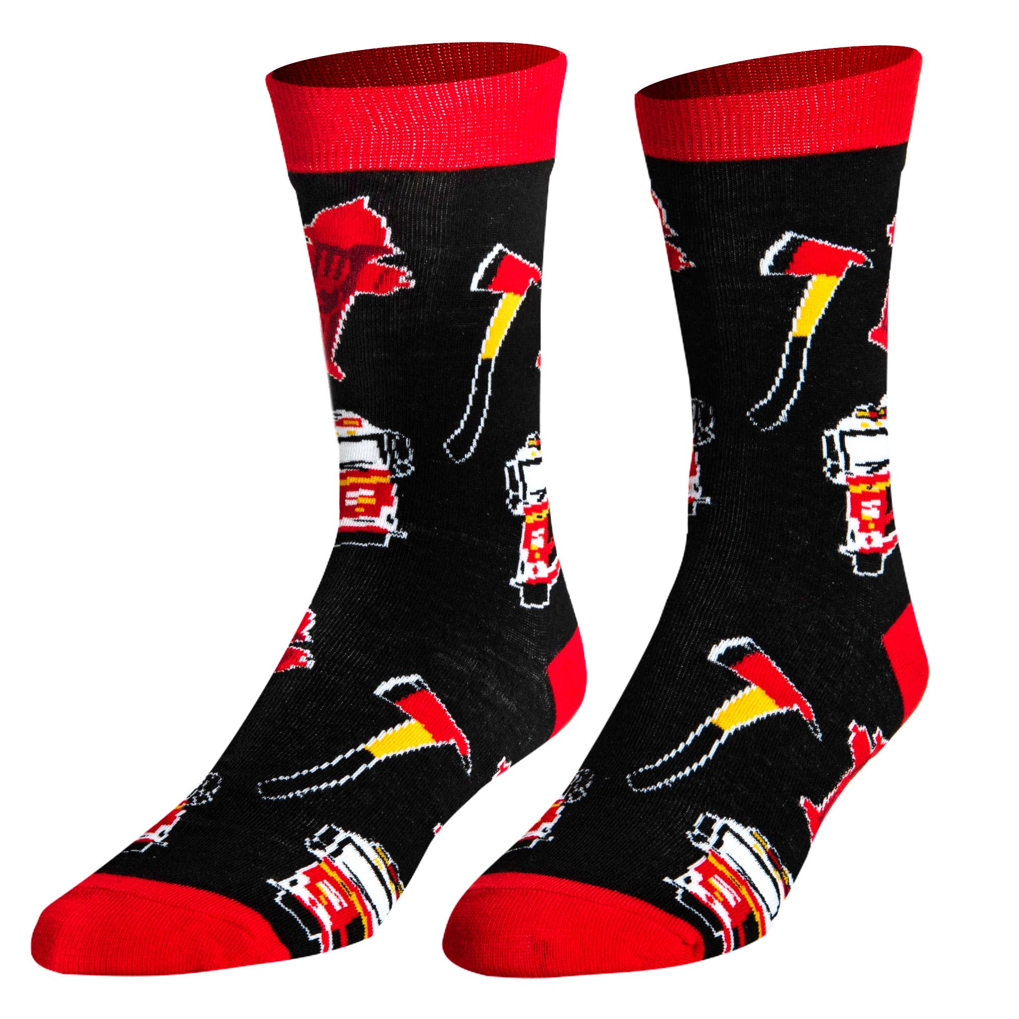 Firefighter - Mens Crew Folded - Crazy Socks | Stuffology Boutique-Socks-Crazy Socks-Stuffology - Where Vintage Meets Modern, A Boutique for Real Women in Crosbyton, TX