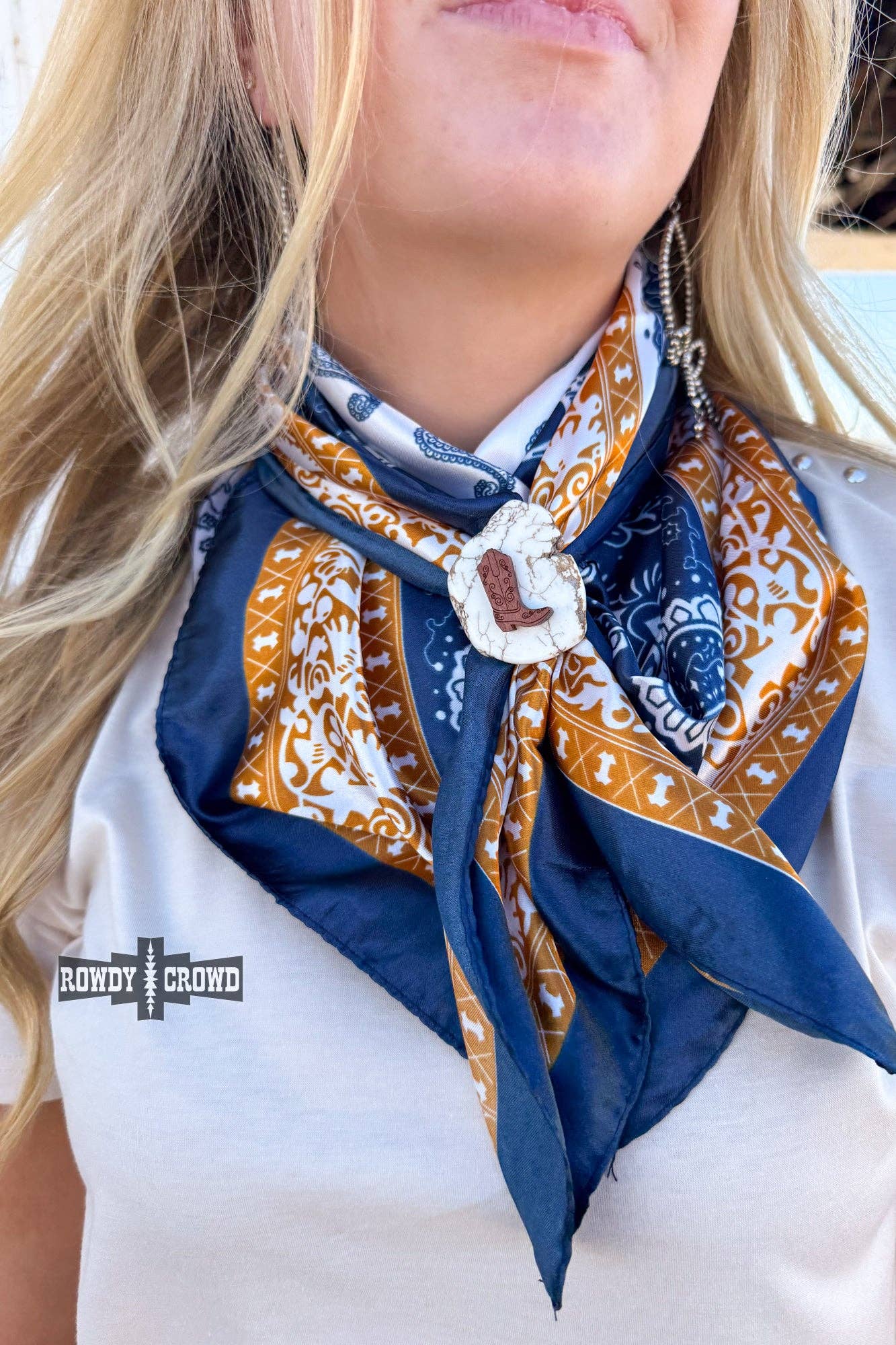 Kickin' Rocks Scarf Slide-Wild Rag Slide-Stuffology Boutique-Stuffology - Where Vintage Meets Modern, A Boutique for Real Women in Crosbyton, TX