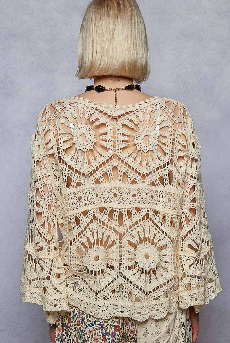 Crochet Dreams Boho Top ✨-Top-Pol Clothing-Stuffology - Where Vintage Meets Modern, A Boutique for Real Women in Crosbyton, TX