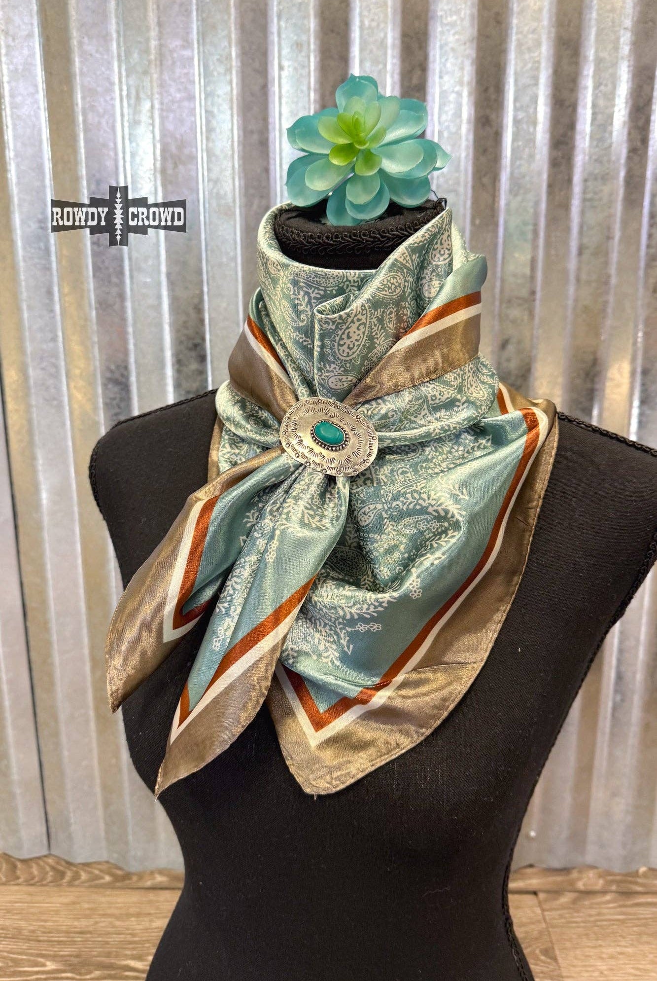 Turquoise Canyon Wild Rag-Wild Rags-Stuffology Boutique-Stuffology - Where Vintage Meets Modern, A Boutique for Real Women in Crosbyton, TX