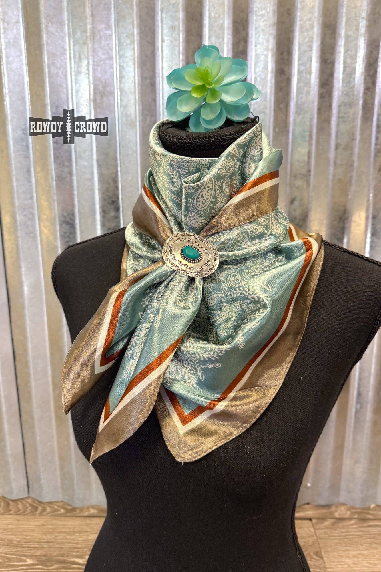 Turquoise Canyon Wild Rag-Wild Rags-Stuffology Boutique-Stuffology - Where Vintage Meets Modern, A Boutique for Real Women in Crosbyton, TX