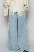 Star Patch Adjustable Waist Band Casual Pants-Pants-Pol Clothing-Stuffology - Where Vintage Meets Modern, A Boutique for Real Women in Crosbyton, TX