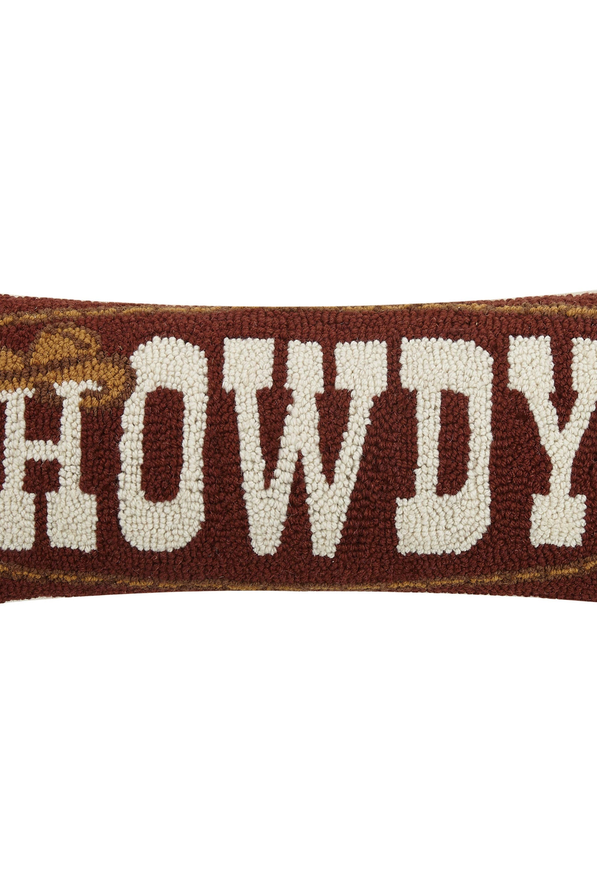 HOWDY HOOK PILLOW-throw pillow-Stuffology Boutique-Stuffology - Where Vintage Meets Modern, A Boutique for Real Women in Crosbyton, TX