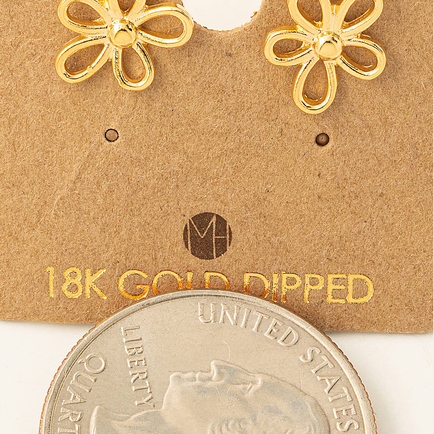 Flower Outline Stud Earrings /Stuffology Boutique-Earrings-Fame Accessories-Stuffology - Where Vintage Meets Modern, A Boutique for Real Women in Crosbyton, TX