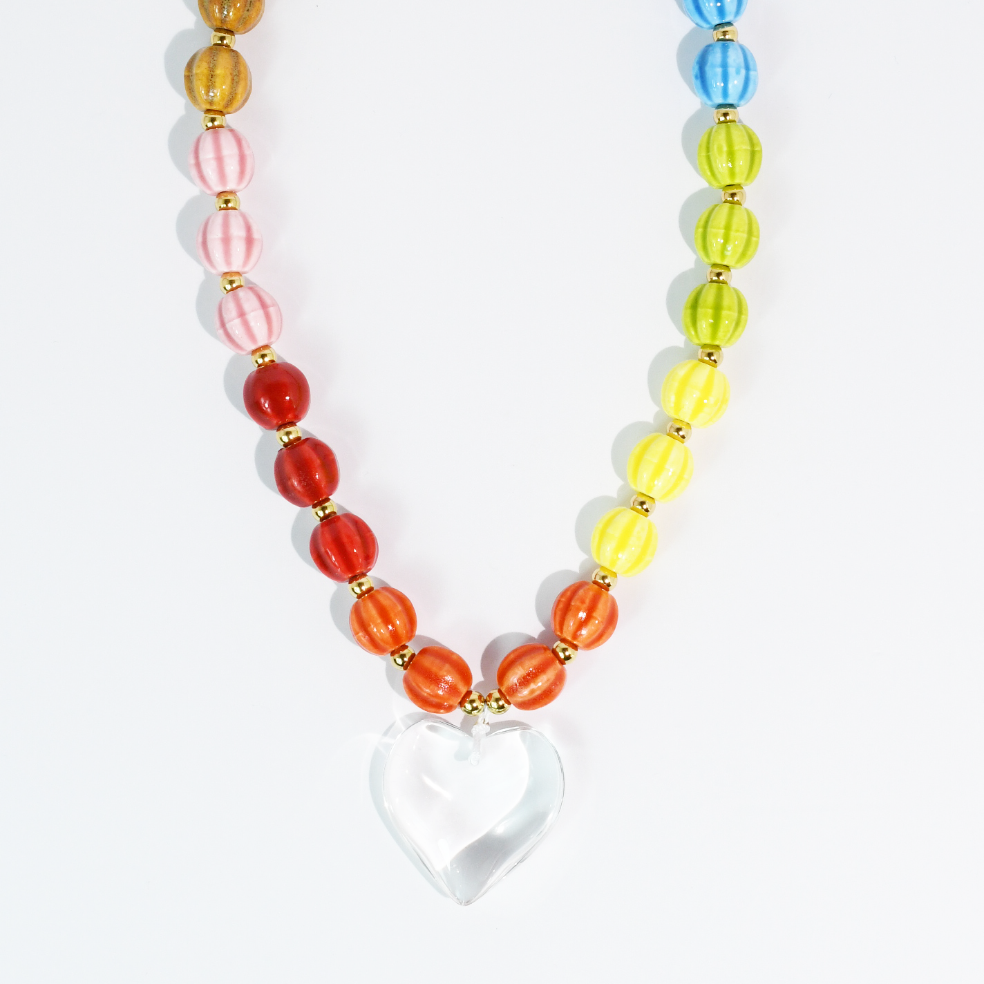 Happy Heart Necklace-Necklaces-Treasure Jewels Inc.-Stuffology - Where Vintage Meets Modern, A Boutique for Real Women in Crosbyton, TX
